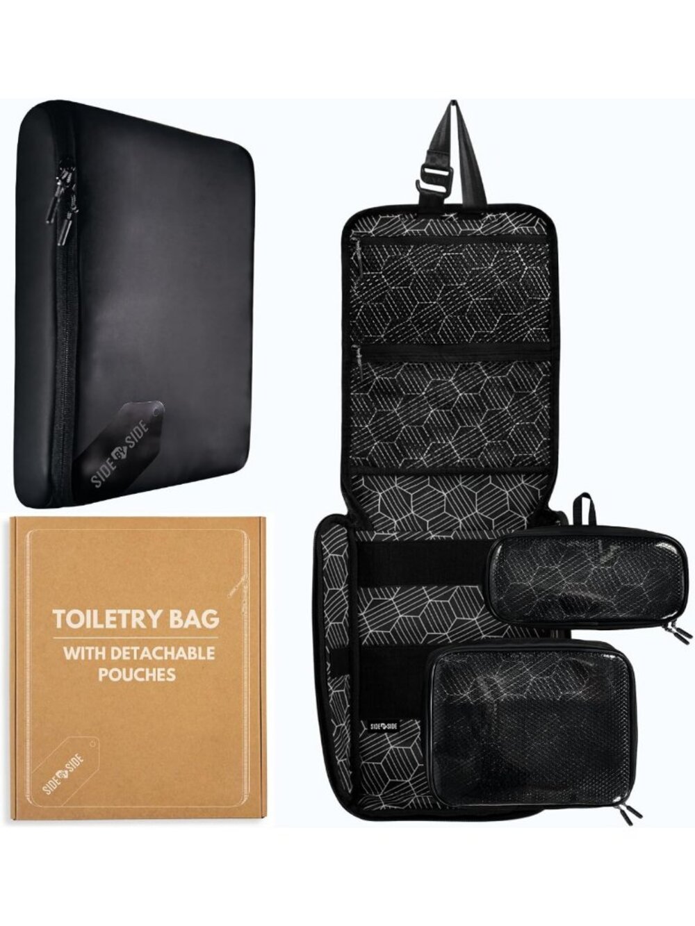 Travel Hanging Toiletry Bag for Men | Dopp Kit & Shaving Organizer - Waterproof